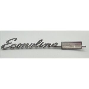 Ford Econoline EmblemVan Custom 100 Emblem OEM 68-72 Chrome Script Trim